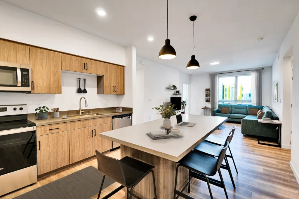 Kitchen facing living room - Studio